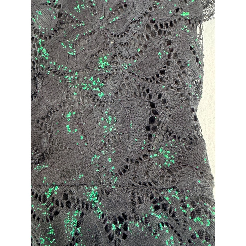 Wicked Paul Tazewell Black Green Lace Costume Dress Women's L 10/12 Universal - Picture 4 of 16
